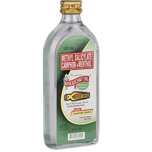 Efficascent Oil Extreme with Lavender Scent 100ml - Strong Pain Relief